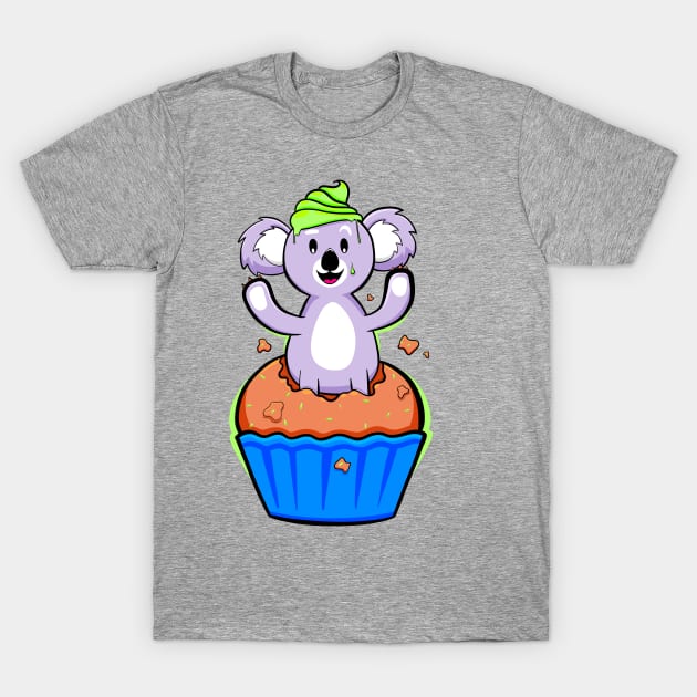 Cute Koala Cake T-Shirt by Art by Nabes